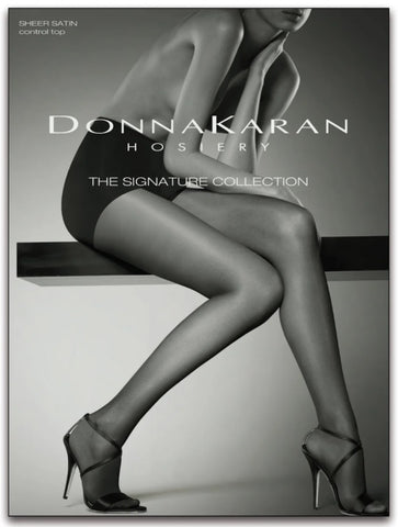 DONNA KARAN Signature Luxe Opaque Satin Control Top Pantyhose Style-0B198