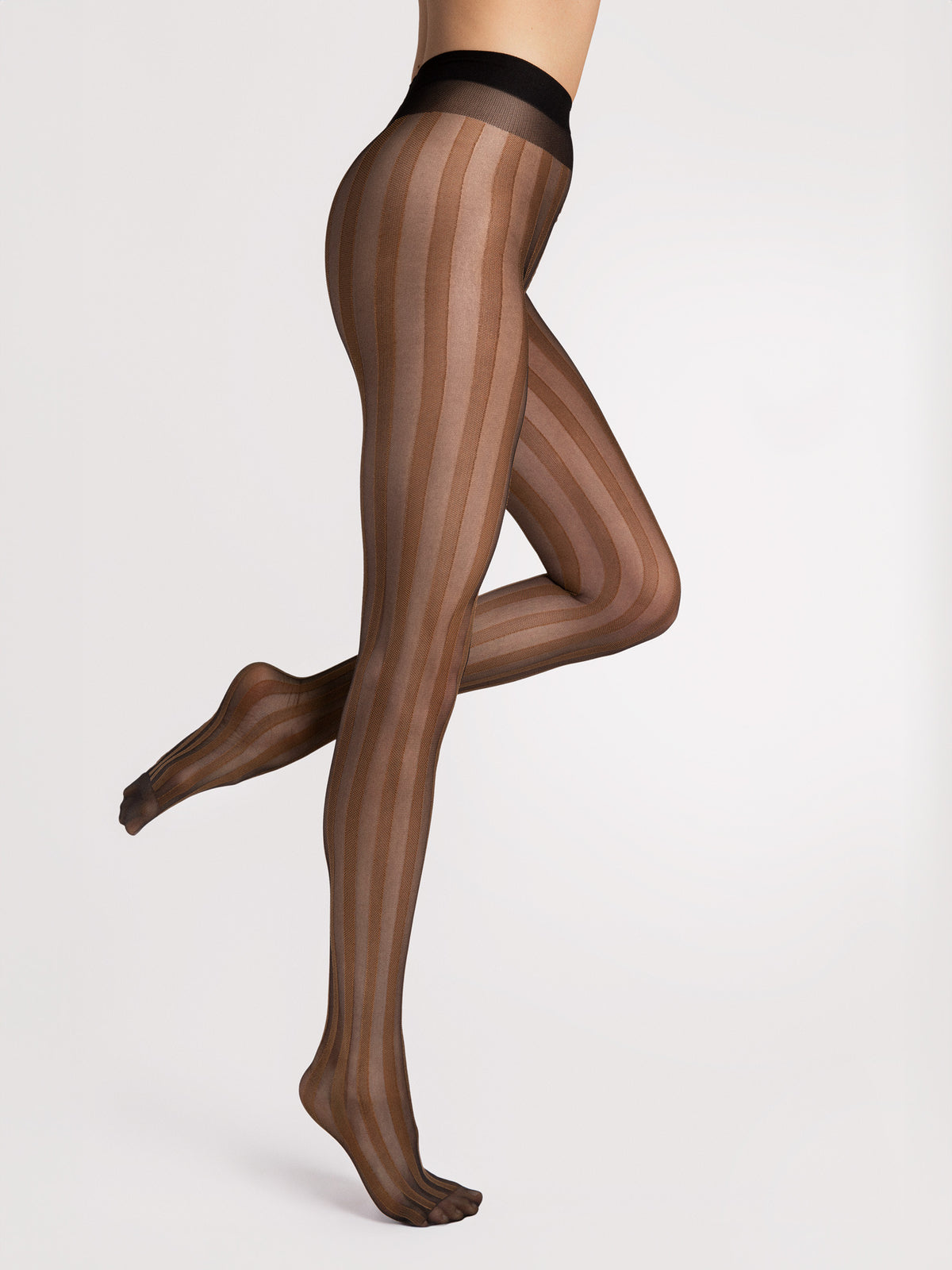 Fiore RAYA 20 Denier Black Stripe Pantyhose