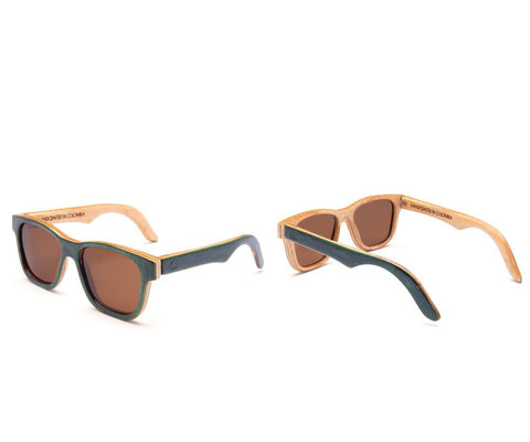 Alice Shoal 1006 Cayo Cangrejo Maple Wood Sunglasses Polarized Lenses Color Brown