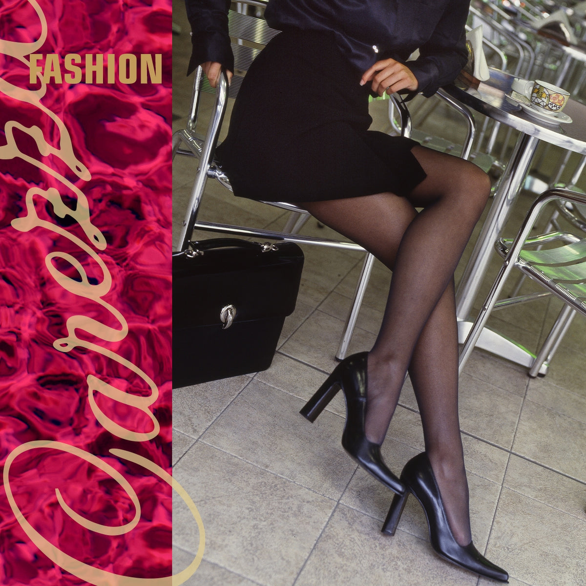 Elly Carezza SOLEIL 40 FASHION MODEL 2 PAIRS OF Pantyhose- MADE IN ITALY