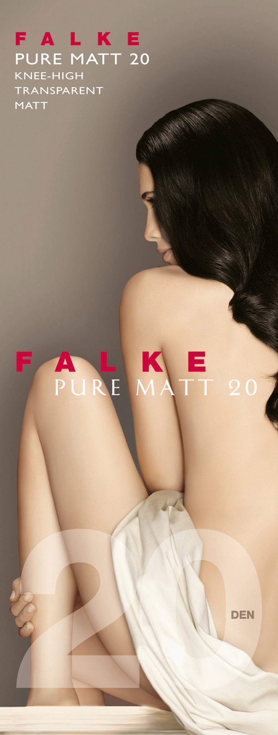 FALKE Pure Matt 20 Knee Highs