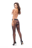 MissO Seamless Crotchless Pantyhose with Lace Top P707