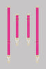 Maison Close Signature Neon Pink Stocking Suspender Straps