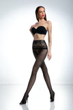 Amour Naked Lace Top Seamless Pantyhose 30 Den