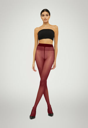 Wolford Satin Touch 20 Pantyhose Tights-Soft Cherry