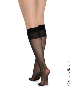 Cecilia De Rafael New Caly 25 Mate 25 Den Comfort top knee highs – 2 pairs