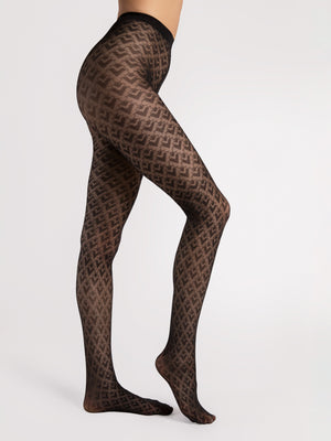 Fiore BISETTE 30 Denier Diamond Pattern Pantyhose