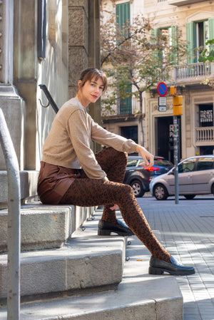 Cecilia De Rafael Leopard 50 Den Pantyhose