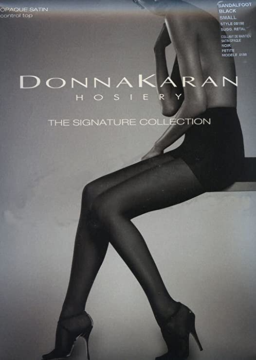 DONNA KARAN Signature Luxe Opaque Satin Control Top Pantyhose Style-0B198