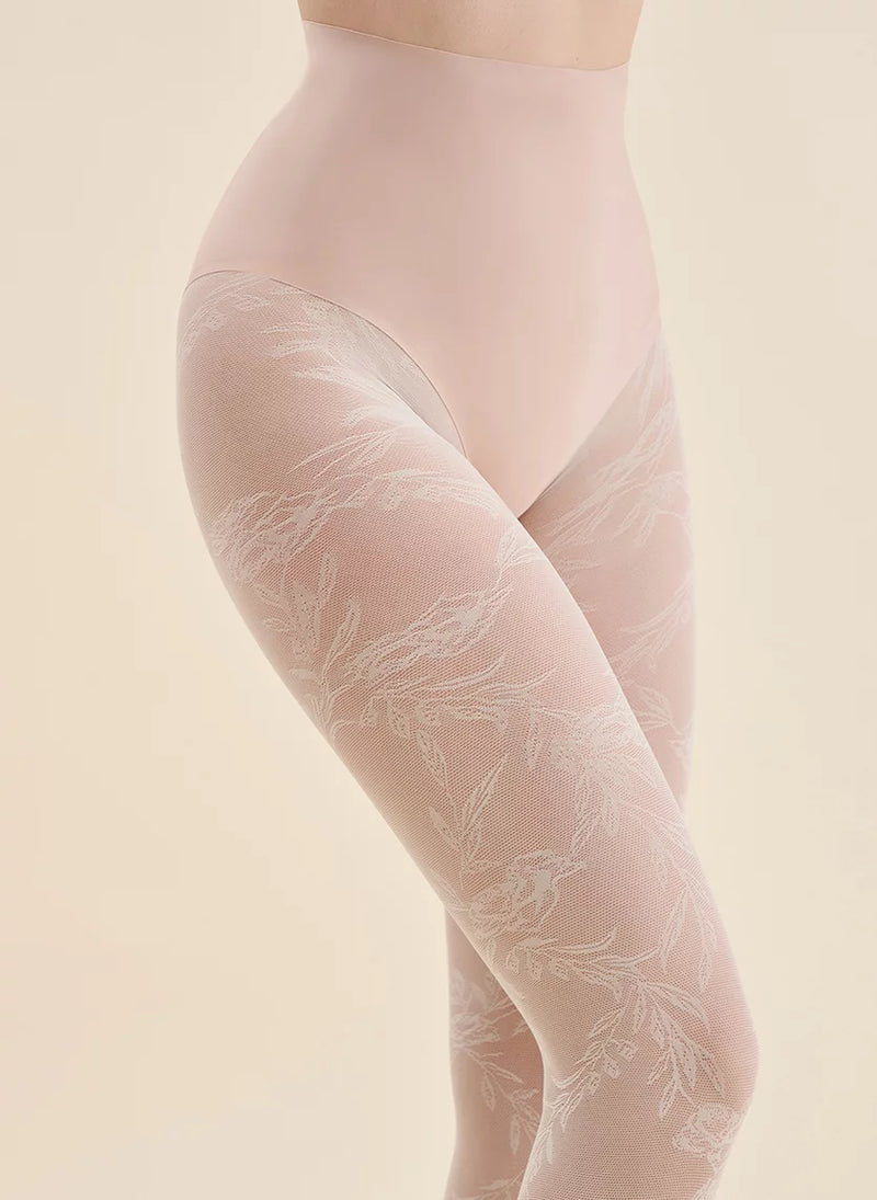 Gabriella Floral Lace Patterned Pantyhose