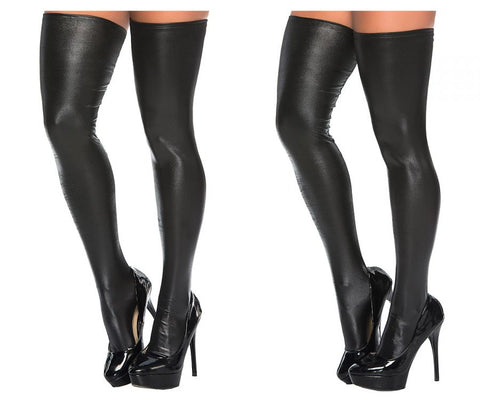Mapale 1094 Mesh Thigh Highs Color Black