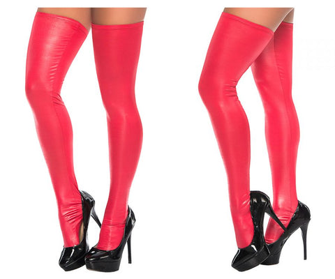 Mapale 1094X Mesh Thigh Highs Color Red