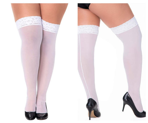 Mapale 1094 Mesh Thigh Highs Color Black