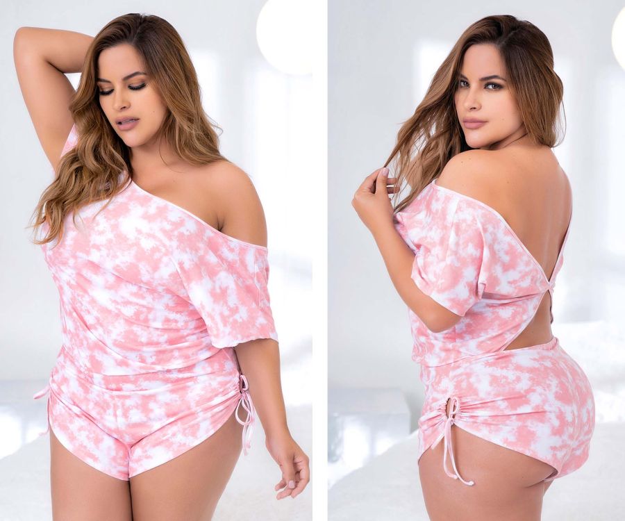 Mapale 7463X Sleep Romper Color Pink Tie Dye