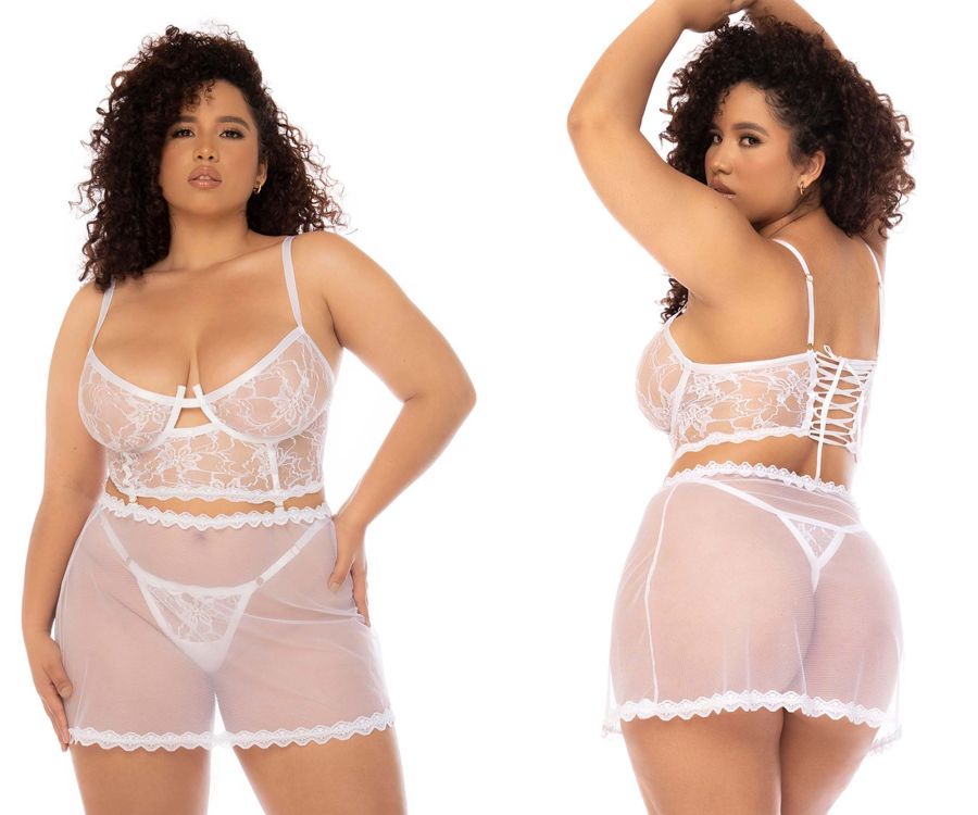 Mapale 7544X Hope 2 in 1 Babydoll Plus Color White