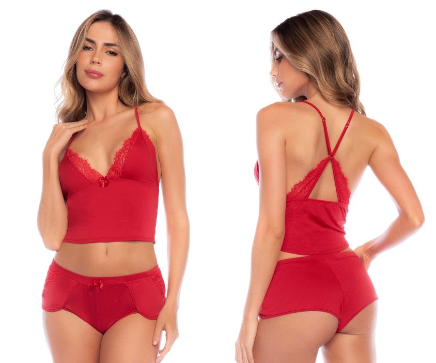 Mapale 7593 Two Piece Pajama Set Color Red