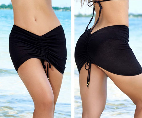 Mapale 7939 Long Cover Up Skirt Color Black