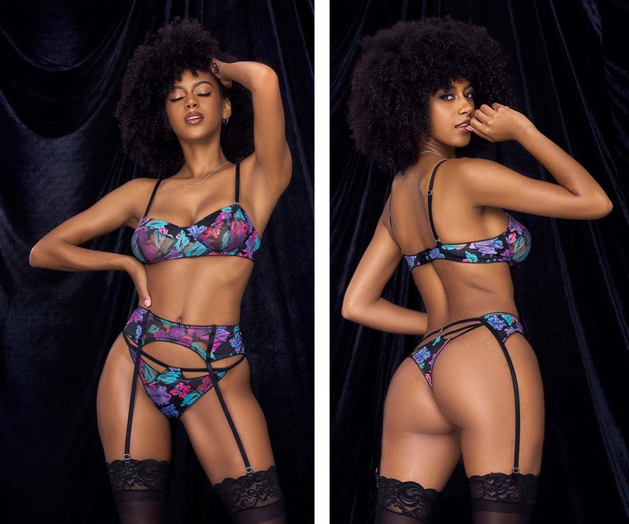 Mapale 8770 Three Piece Set Color Dream Flower Print