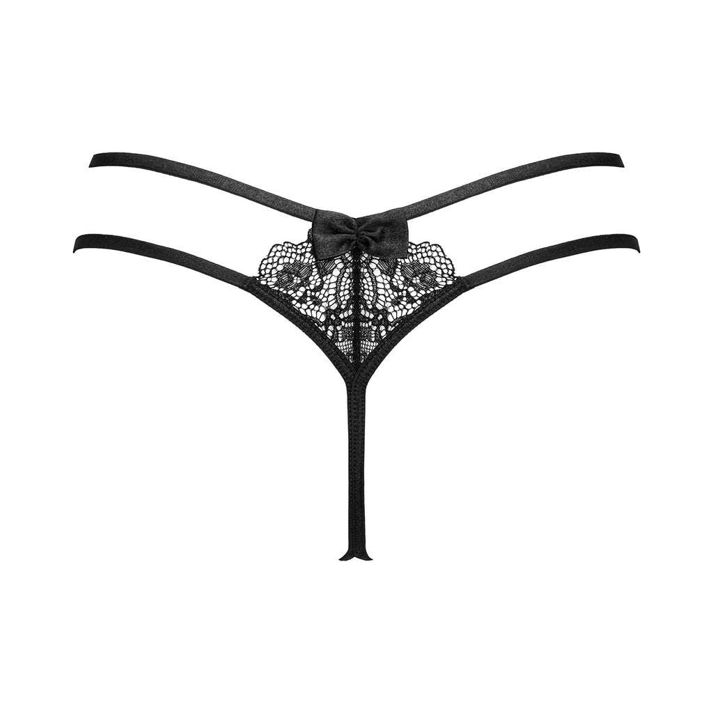 Women's Comfort Thong - Auden Black Sketched Floral S