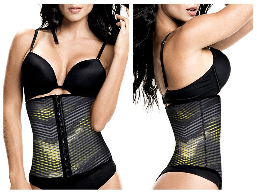 TrueShapers 1032 Latex free Workout Waist Training Cincher Color 07-Print