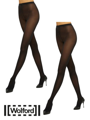 WOLFORD VELVET DE LUXE 50 PANTYHOSE-DUO PACK OF 2