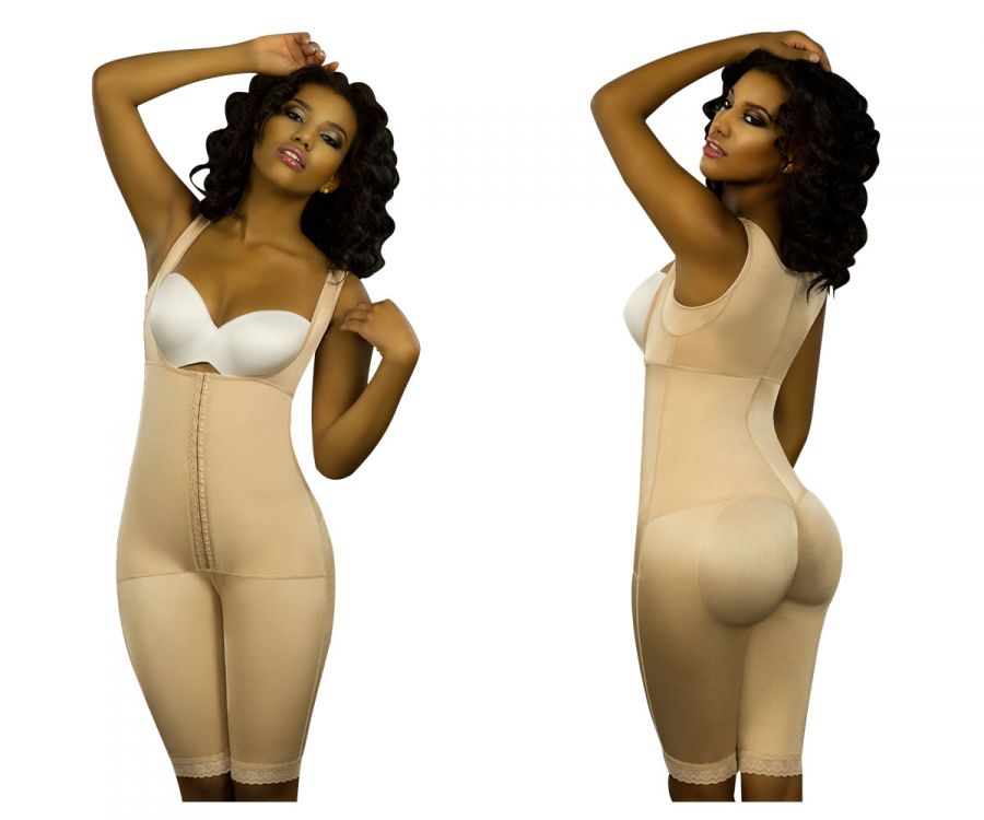 Vedette 350 Marcelle High Back Full Body Shaper Color Nude