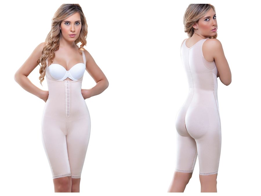 Vedette 938 Full Body Control Suit w/ High Back Color Nude