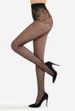 Gatta Astrea 02 Sheer Patterned Pantyhose with Back Seam