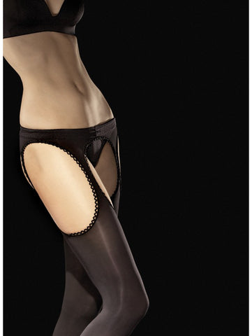 MissO Thigh Highs with Striped Top Band S306