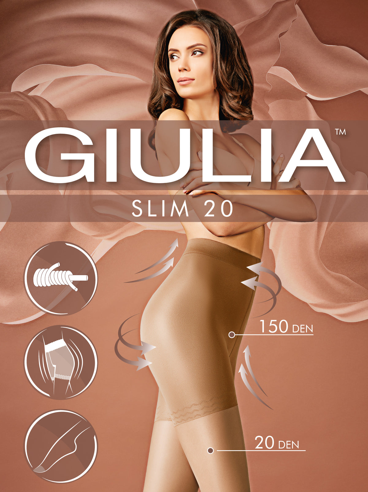 GIULIA SLIM 20 SHAPING PANTYHOSE