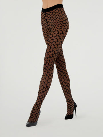 WOLFORD TRACE NET Thigh Highs