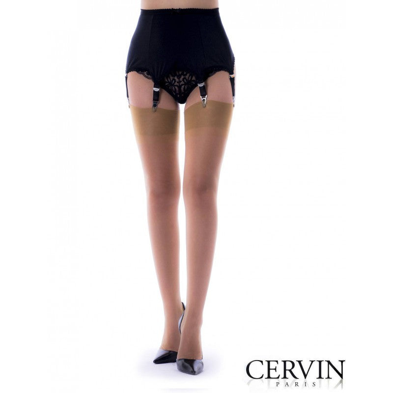 Cervin Paris Capri 15 Denier Rht Sheer Nylon Stockings Elegant Up