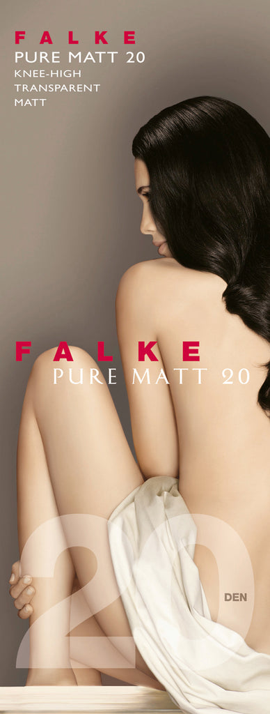 FALKE Pure Matt 20 Knee Highs