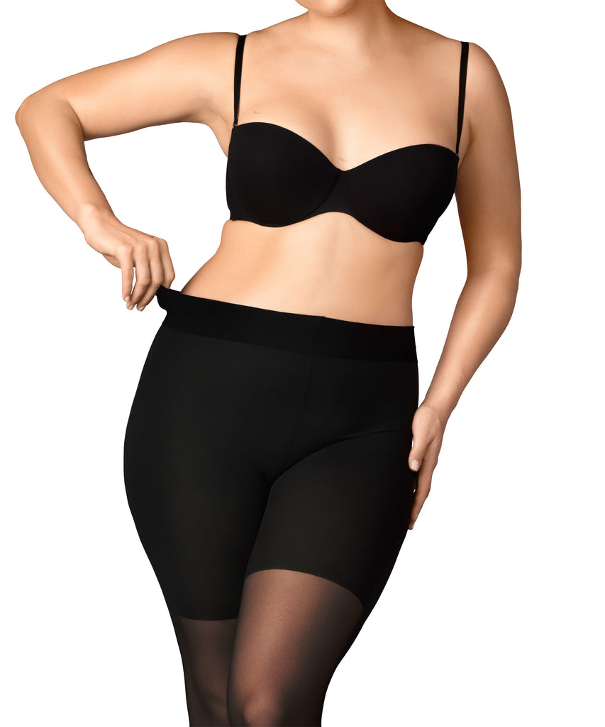 50D Opaque Footless Tights - Plus Size Bras