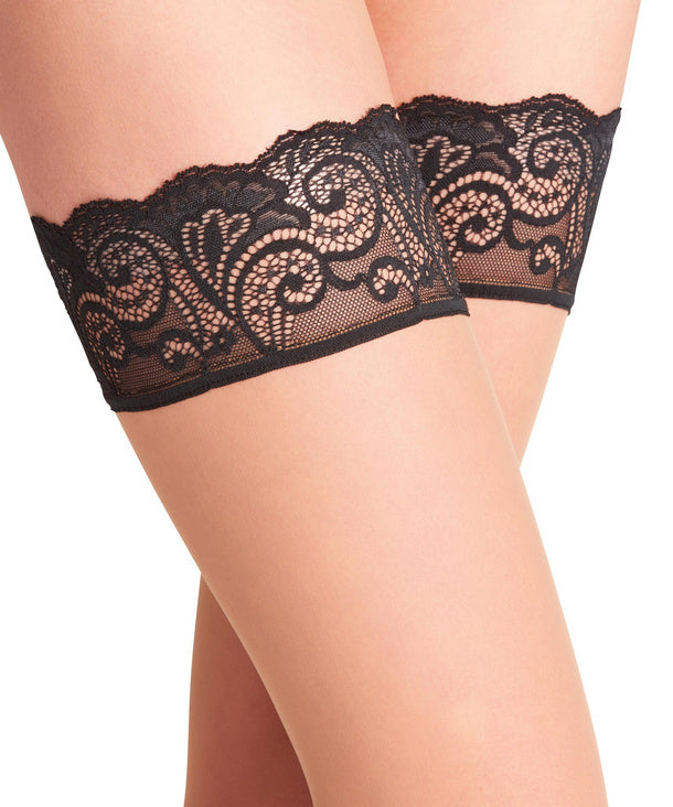 Matt Deluxe 20 DEN Thigh Highs With Decorative Lace Band