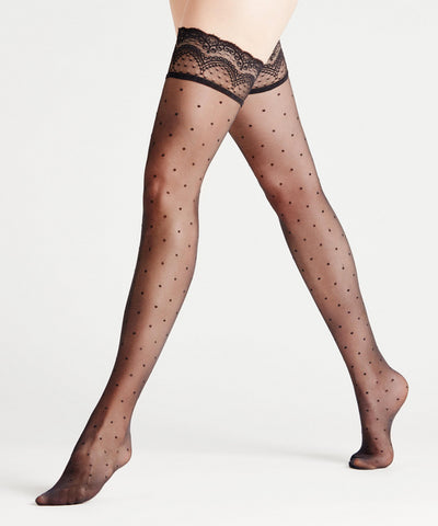 FALKE Lunelle 8 Two Toned Thigh Highs