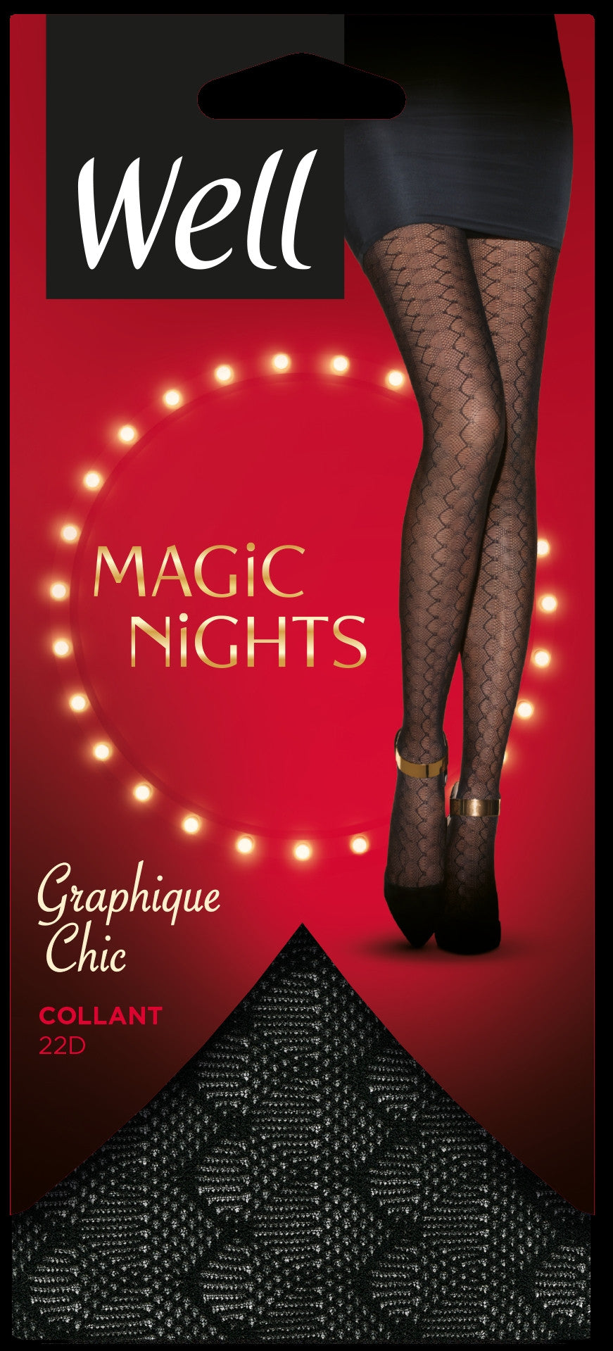 Well Magic Nights Graphique Chic Pantyhose MADE IN FRANCE