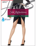 Hanes Silk Reflections Sheerest Support Control Top Sheer Toe Pantyhose
