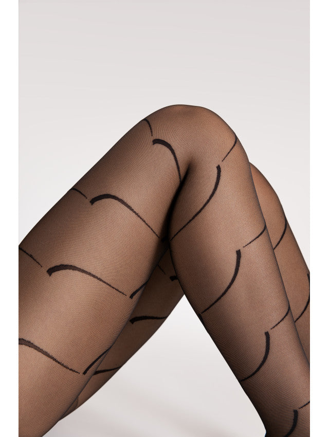 Fiore Black Swan 15 Den Design Flash Dance Collection Pantyhose