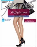 Hanes Silk Reflections Silky Sheer Control Top Sheer Toe Pantyhose