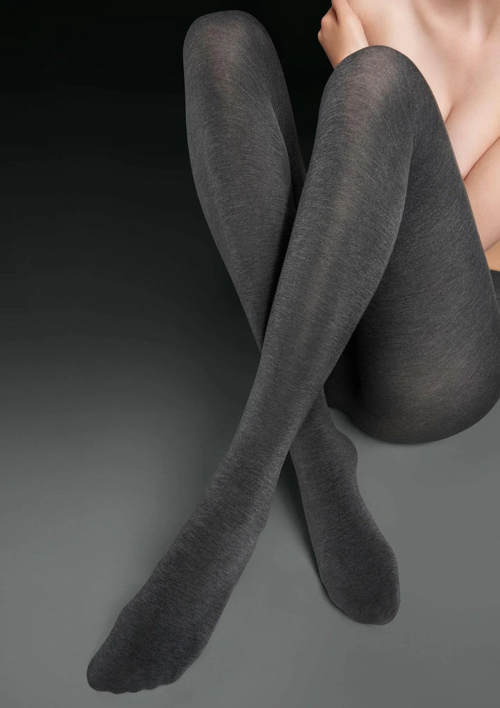 Comfortable warm black cotton leggings COMFORT COTTON 120 DEN Marilyn