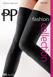 Pretty Polly 80 Denier Opaque Banded Thigh Highs