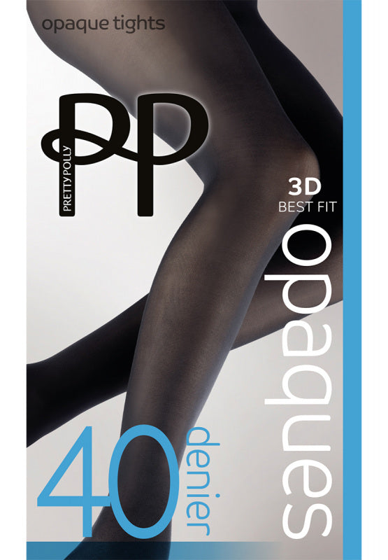Pretty Polly 40 Denier 3D Opaque Pantyhose – Elegant Up
