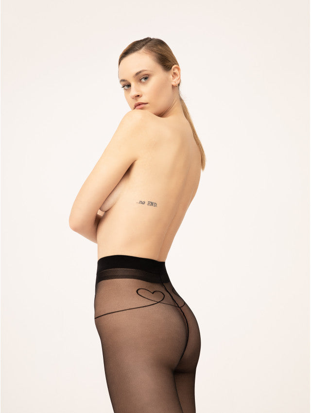 Fiore With Love 15 Den Design Pantyhose Timeless Kiss Collection