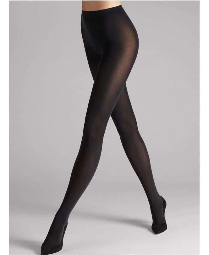 Wolford Romance Net Leggings M Black With Durchbrochenen Detail Embellished